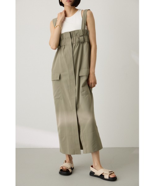 crie conforto（クリーコンフォルト）の「2WAYカーゴジャンパースカート（ジャンパースカート・レディース・ライトカーキ/チャコールグレー・FREE）」の19枚目の写真