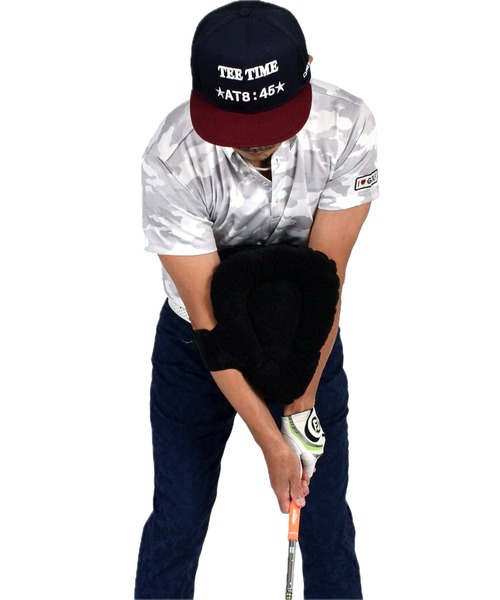 COMON GOLF（コモンゴルフ）の「三角形バルーンクッション スイングトレーナー（ゴルフグッズ・メンズ・グレー/ブラック・FREE）」の2枚目の写真