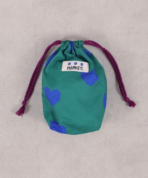 MARKEY'S（マーキーズ）の「[26年春夏新色＆再入荷]ソウガラ巾着(S)（ポーチ・キッズ・グリーン/ホワイト/ライトグレー/ラベンダー/ブラック/アイボリー/オレンジ/ブルー/ブラウン/ターコイズブルー/キャメル/レッド/ホワイト系その他/グリーン系その他/ベージュ/ライトブルー/ブルー系その他・S）」の9枚目の写真