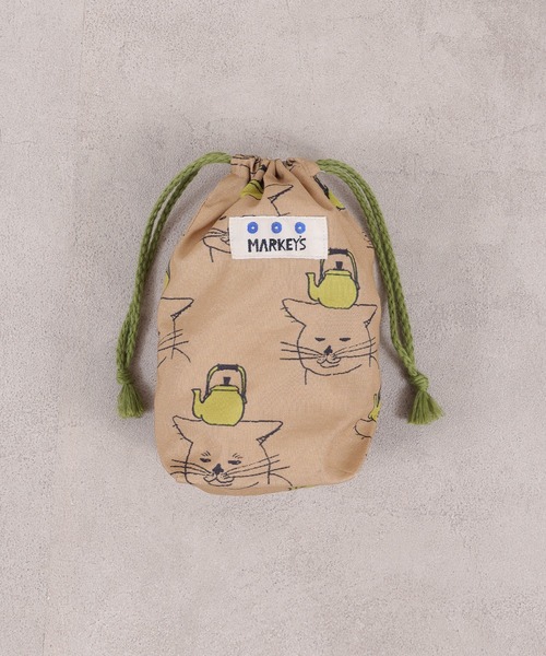 MARKEY'S（マーキーズ）の「[26年春夏新色＆再入荷]ソウガラ巾着(S)（ポーチ・キッズ・グリーン/ホワイト/ライトグレー/ラベンダー/ブラック/アイボリー/オレンジ/ブルー/ブラウン/ターコイズブルー/キャメル/レッド/ホワイト系その他/グリーン系その他/ベージュ/ライトブルー/ブルー系その他・S）」の6枚目の写真