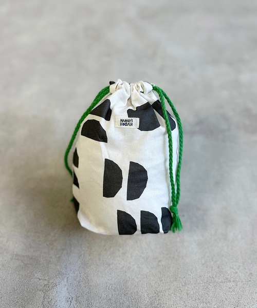 MARKEY'S（マーキーズ）の「[26年春夏新色＆再入荷]ソウガラ巾着(S)（ポーチ・キッズ・グリーン/ホワイト/ライトグレー/ラベンダー/ブラック/アイボリー/オレンジ/ブルー/ブラウン/ターコイズブルー/キャメル/レッド/ホワイト系その他/グリーン系その他/ベージュ/ライトブルー/ブルー系その他・S）」の2枚目の写真