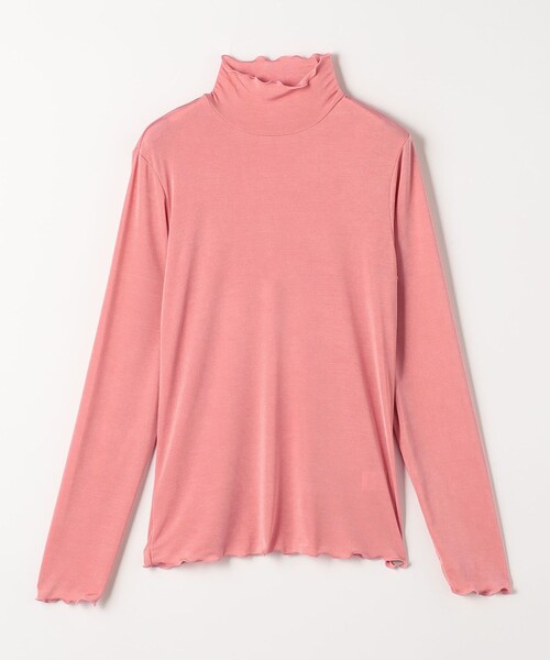 EMMEL REFINES（エメルリファインズ）の「＜EMMEL REFINES＞EM シャイニー タートル カットソー（Tシャツ/カットソー・レディース・ブラック/オフホワイト/ピンク・FREE）」の3枚目の写真