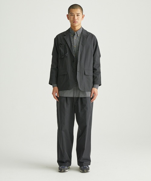 ocosic(オコジック)の「【ocosic】ワイドストレートパンツ(セットアップ対応)(その他パンツ・メンズ・カーキ/ベージュ/ブラック・L/M)」の6枚目の写真