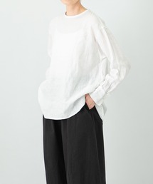 かぐれ | リネンクルーネックプルオーバー(Tシャツ/カットソー)
