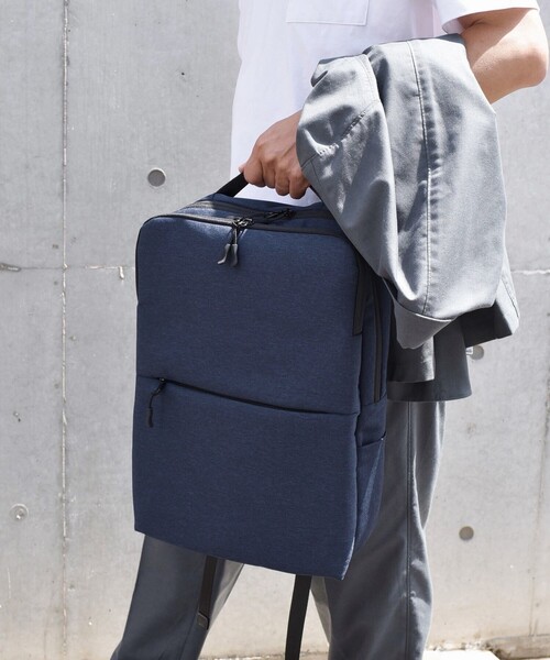 SHIPS any（シップス エニィ）の「SHIPS any: ビジネス スクエア バックパック 25SS◇（ビジネスバッグ・メンズ・ブラック/グレー/ネイビー・ONE SIZE）」の3枚目の写真