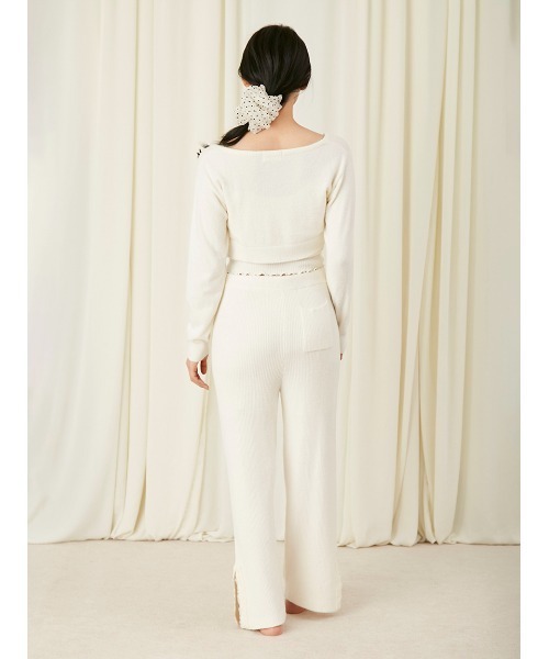 SNIDEL HOME Creamy Touch ロングパンツ　アイボリー　美品 SNIDEL HOME（スナイデルホーム）の「【Creamy Touch】ロング
