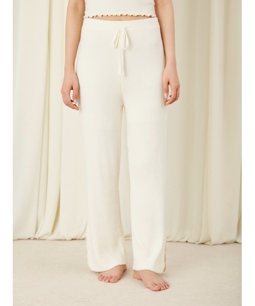 SNIDEL HOME Creamy Touch ロングパンツ　アイボリー　美品 SNIDEL HOME（スナイデルホーム）の「【Creamy Touch】ロング