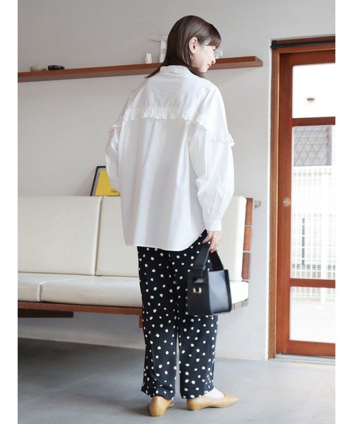 美品 フリル シャツ バンドカラー ホワイト クラシック ブラウス 長め Amazon | [リーバイス] シャツ CARINNA クラシック フリル