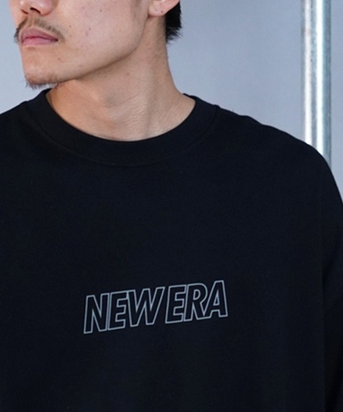 NEW ERA(ニューエラ)の「【ムラサキスポーツ別注】NEW ERA/ニューエラ オーバーサイズ バックプリントロンT クルーネックTシャツ/吸汗速乾 UVカット 14121999/14306821/14306822(Tシャツ/カットソー・メンズ・ブラック×ホワイト/ホワイト×ブラック・M/L/XL/2XL)」の18枚目の写真