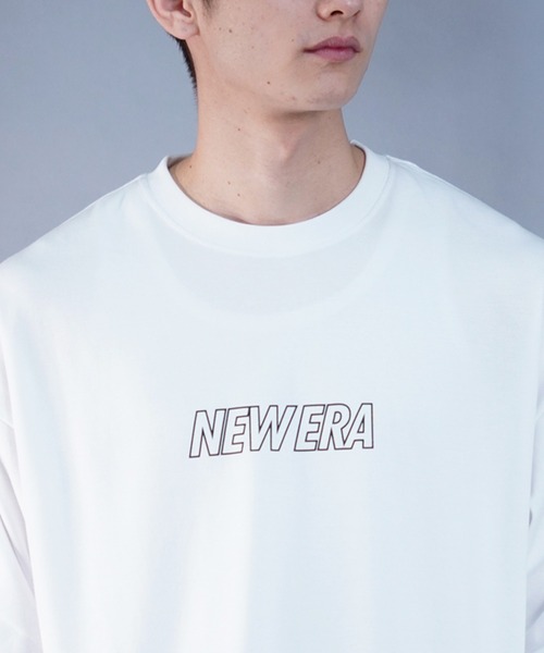 NEW ERA(ニューエラ)の「【ムラサキスポーツ別注】NEW ERA/ニューエラ オーバーサイズ バックプリントロンT クルーネックTシャツ/吸汗速乾 UVカット 14121999/14306821/14306822(Tシャツ/カットソー・メンズ・ブラック×ホワイト/ホワイト×ブラック・M/L/XL/2XL)」の9枚目の写真