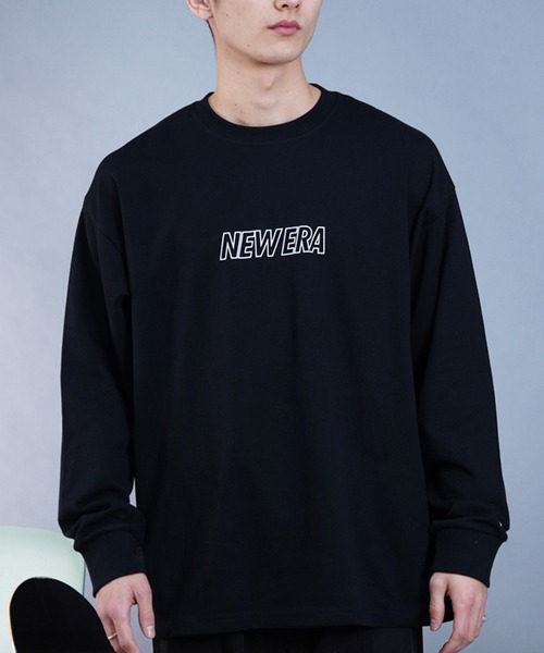 NEW ERA(ニューエラ)の「【ムラサキスポーツ別注】NEW ERA/ニューエラ オーバーサイズ バックプリントロンT クルーネックTシャツ/吸汗速乾 UVカット 14121999/14306821/14306822(Tシャツ/カットソー・メンズ・ブラック×ホワイト/ホワイト×ブラック・M/L/XL/2XL)」の20枚目の写真