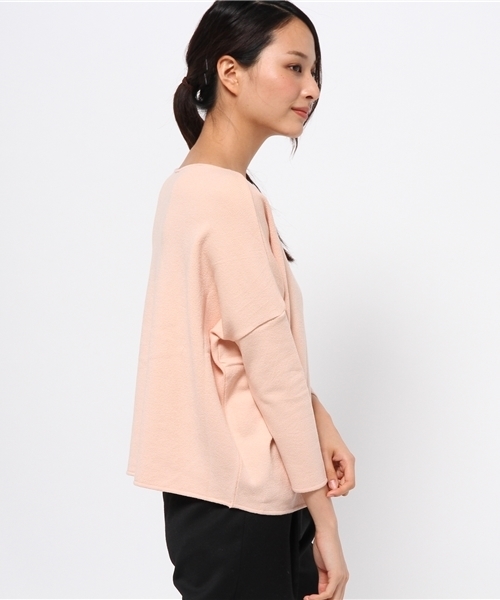 BEARDSLEY（ビアズリー）の「鹿の子プルオーバー（ニット/セーター・レディース・アイボリー/ベビーピンク/インディゴブルー/ライトグレー/ブラック・FREE）」の7枚目の写真