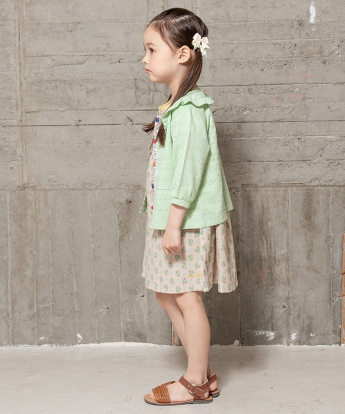 RAGMART（ラグマート）の「カーディガン 七分袖（カーディガン/ボレロ・キッズ・グリーン/クリーム/オフホワイト・100cm/110cm/120cm/130cm）」の11枚目の写真