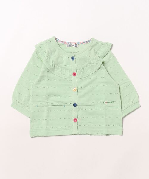 RAGMART（ラグマート）の「カーディガン 七分袖（カーディガン/ボレロ・キッズ・グリーン/クリーム/オフホワイト・100cm/110cm/120cm/130cm）」の16枚目の写真