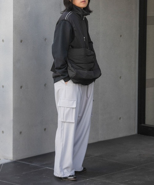 SENSE OF PLACE by URBAN RESEARCH（センスオブプレイスバイアーバンリサーチ）の「ワイドカーゴパンツ（その他パンツ・メンズ・ブラック/グレー/ライトグレー/ベージュ・SMALL/MEDIUM/LARGE）」の12枚目の写真