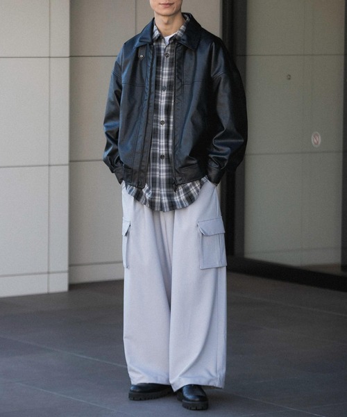 SENSE OF PLACE by URBAN RESEARCH（センスオブプレイスバイアーバンリサーチ）の「ワイドカーゴパンツ（その他パンツ・メンズ・ブラック/グレー/ライトグレー/ベージュ・SMALL/MEDIUM/LARGE）」の17枚目の写真