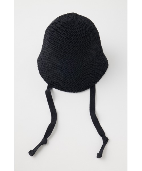 MOUSSY(マウジー)の「COTTON CROCHET ハット(ハット・レディース・アイボリー/ブラック・FREE)」の2枚目の写真