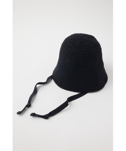 MOUSSY(マウジー)の「COTTON CROCHET ハット(ハット・レディース・アイボリー/ブラック・FREE)」の4枚目の写真