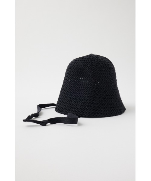 MOUSSY(マウジー)の「COTTON CROCHET ハット(ハット・レディース・アイボリー/ブラック・FREE)」の5枚目の写真