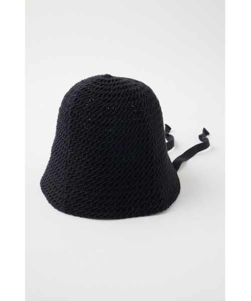 MOUSSY(マウジー)の「COTTON CROCHET ハット(ハット・レディース・アイボリー/ブラック・FREE)」の6枚目の写真