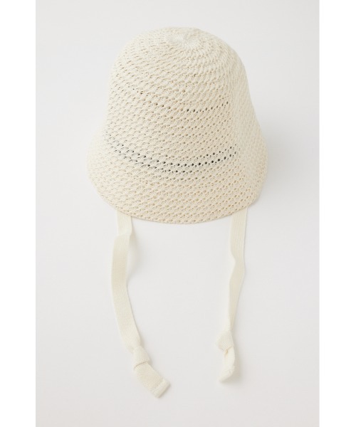 MOUSSY(マウジー)の「COTTON CROCHET ハット(ハット・レディース・アイボリー/ブラック・FREE)」の11枚目の写真