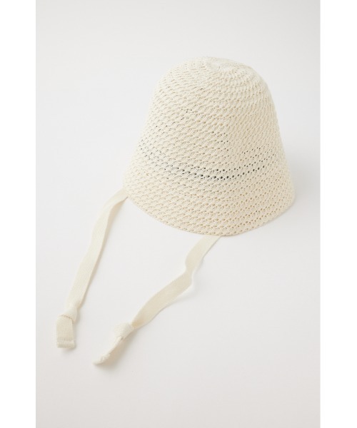 MOUSSY(マウジー)の「COTTON CROCHET ハット(ハット・レディース・アイボリー/ブラック・FREE)」の12枚目の写真