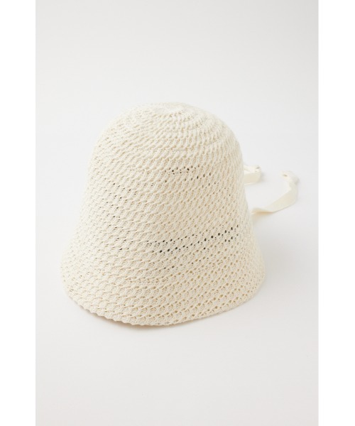 MOUSSY(マウジー)の「COTTON CROCHET ハット(ハット・レディース・アイボリー/ブラック・FREE)」の14枚目の写真