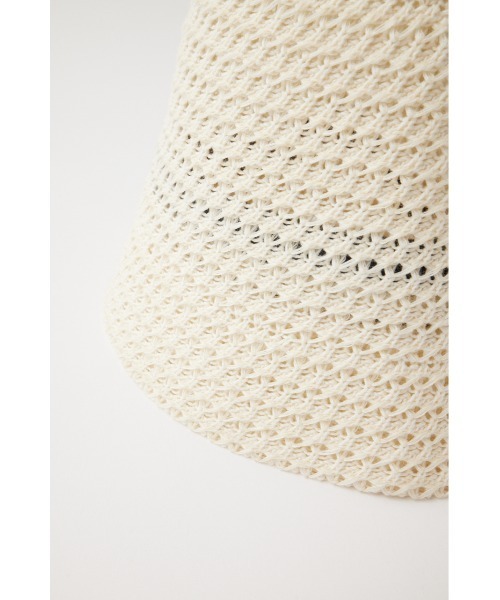 MOUSSY(マウジー)の「COTTON CROCHET ハット(ハット・レディース・アイボリー/ブラック・FREE)」の15枚目の写真