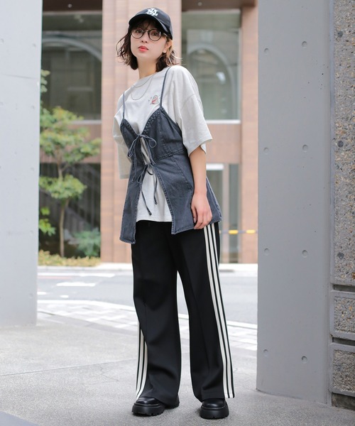 SPINNS（スピンズ）の「【6色展開】ジャージフレアパンツ（その他