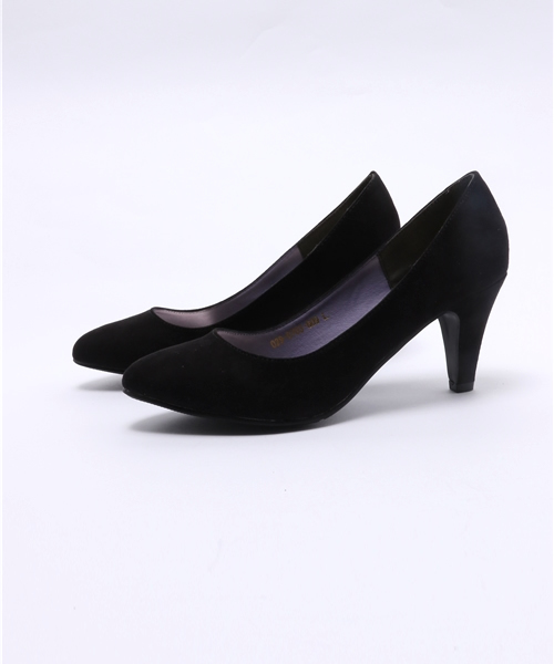 laboratory work（ラボラトリーワーク）の「シンプルスエードパンプス（パンプス・レディース・グレー/ブラック/ライトベージュ/レッド・LARGE/MEDIUM）」の2枚目の写真