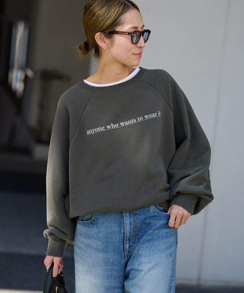 セール】【haru×FRAMeWORK】ロゴスエット（スウェット）｜FRAMeWORK