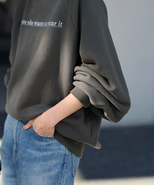 セール】【haru×FRAMeWORK】ロゴスエット（スウェット）｜FRAMeWORK