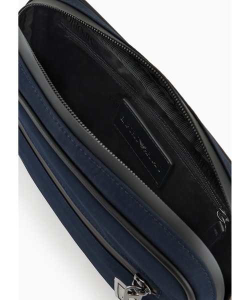 EMPORIO ARMANI(エンポリオアルマーニ)の「【エンポリオ アルマーニ】トラベルエッセンシャル ベルトバッグ ナイロン製(ボディバッグ/ウエストポーチ・メンズ・グレー/ネイビー・FREE)」の6枚目の写真