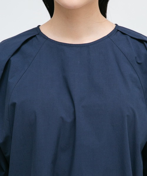 KBF（ケイビーエフ）の「ドロストスリーブフレアミニワンピース（ワンピース・レディース・グリーン/アイボリー/ネイビー・ONE）」の4枚目の写真