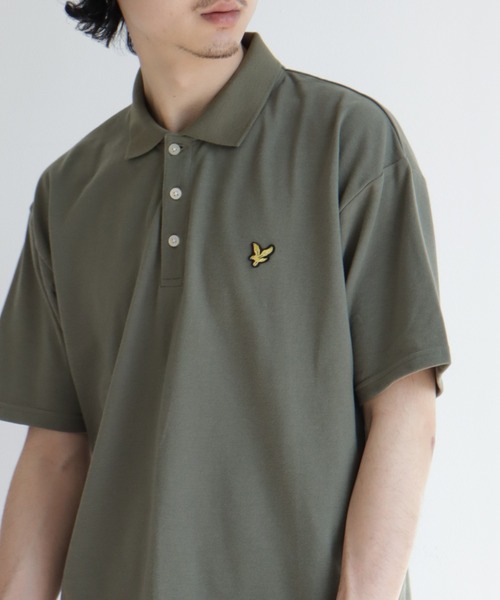 LACOSTE/ラコステ ポロシャツ オレンジ ワンポイント 刺繍ロゴ
