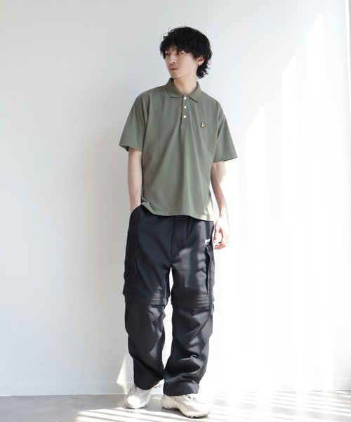 ☆美品☆LYLE & SCOTT ライルアンドスコット　半袖ポロ　ブラック L ライルアンドスコット ポロシャツ L 半袖 メンズ 黒 LYLE＆SCOTT