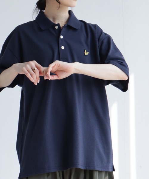 新品　Lyle & Scott 青 ポロシャツ　シップスコラボ限定　L LYLE&SCOTT ポロシャツ 2025SS Lyle＆Scott/ライル＆スコット
