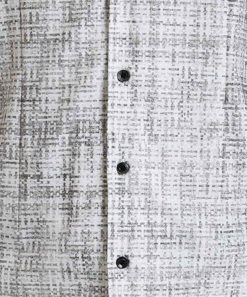 MICHEL KLEIN HOMME   （ミッシェルクランオム）の「《日本製》プリントジャージシャツ（シャツ/ブラウス・メンズ・ブラック/ベージュ・MEDIUM/LARGE/X-LARGE）」の8枚目の写真