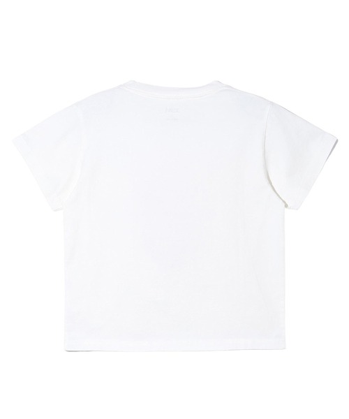 X-girl(エックスガール)の「STRAWBERRY S/S BABY TEE(Tシャツ/カットソー・レディース・ブラック/ライトピンク/ホワイト・S/M)」の4枚目の写真