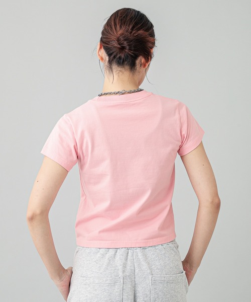 X-girl(エックスガール)の「STRAWBERRY S/S BABY TEE(Tシャツ/カットソー・レディース・ブラック/ライトピンク/ホワイト・S/M)」の15枚目の写真