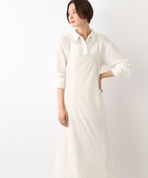 LEPSIM(レプシィム)の「切り替えドロストキャミワンピース 107104(ワンピース・レディース・アイボリー/ブラック/ライトグレー・FREE)」の7枚目の写真