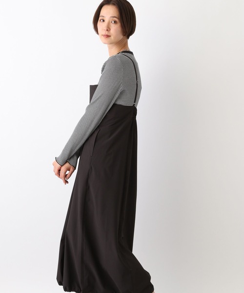 LEPSIM(レプシィム)の「切り替えドロストキャミワンピース 107104(ワンピース・レディース・アイボリー/ブラック/ライトグレー・FREE)」の13枚目の写真