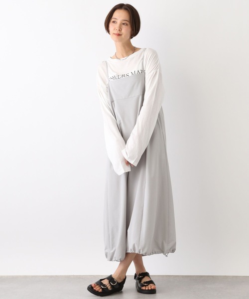 LEPSIM(レプシィム)の「切り替えドロストキャミワンピース 107104(ワンピース・レディース・アイボリー/ブラック/ライトグレー・FREE)」の14枚目の写真
