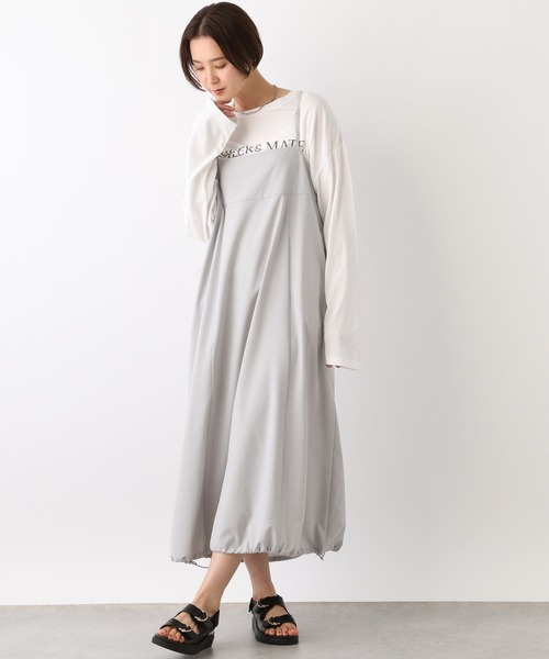 LEPSIM(レプシィム)の「切り替えドロストキャミワンピース 107104(ワンピース・レディース・アイボリー/ブラック/ライトグレー・FREE)」の15枚目の写真