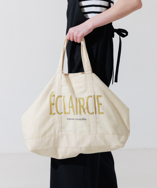 Rouge vif（ルージュヴィフ）の「【BAGMATI/バグマティ】 BIGキャンバスバッグ（トートバッグ・レディース・イエロー/グリーン・フリー）」の4枚目の写真