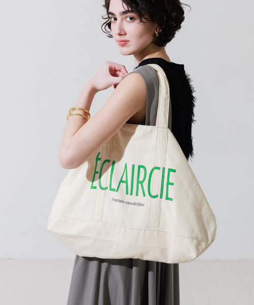 Rouge vif（ルージュヴィフ）の「【BAGMATI/バグマティ】 BIGキャンバスバッグ（トートバッグ・レディース・イエロー/グリーン・フリー）」の5枚目の写真