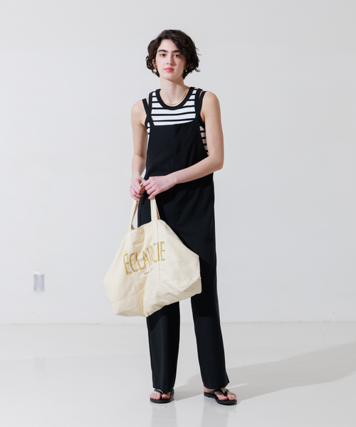 Rouge vif（ルージュヴィフ）の「【BAGMATI/バグマティ】 BIGキャンバスバッグ（トートバッグ・レディース・イエロー/グリーン・フリー）」の7枚目の写真