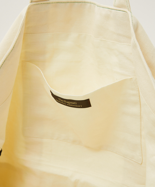 Rouge vif（ルージュヴィフ）の「【BAGMATI/バグマティ】 BIGキャンバスバッグ（トートバッグ・レディース・イエロー/グリーン・フリー）」の15枚目の写真