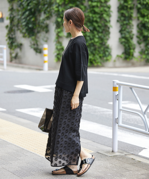 イエナ 24SS 完売 シアージャガード刺繍スカート 黒 イエナ 24SS 完売 シアージャガード刺繍スカート 黒 - メルカリ