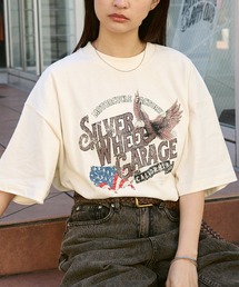 ヴィンテージ加工アソートデザインビッグ半袖Tシャツ